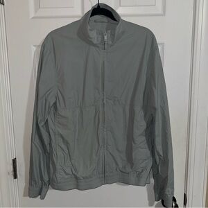 COS Lightweight Track Jacket Light Grey Full Zip Collar Men's‎ Size S